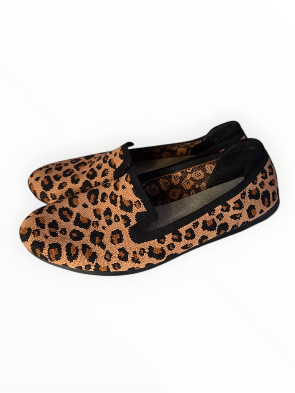 Clarks Leopard Print Slip-On Loafers - Women's Casual Flats 9